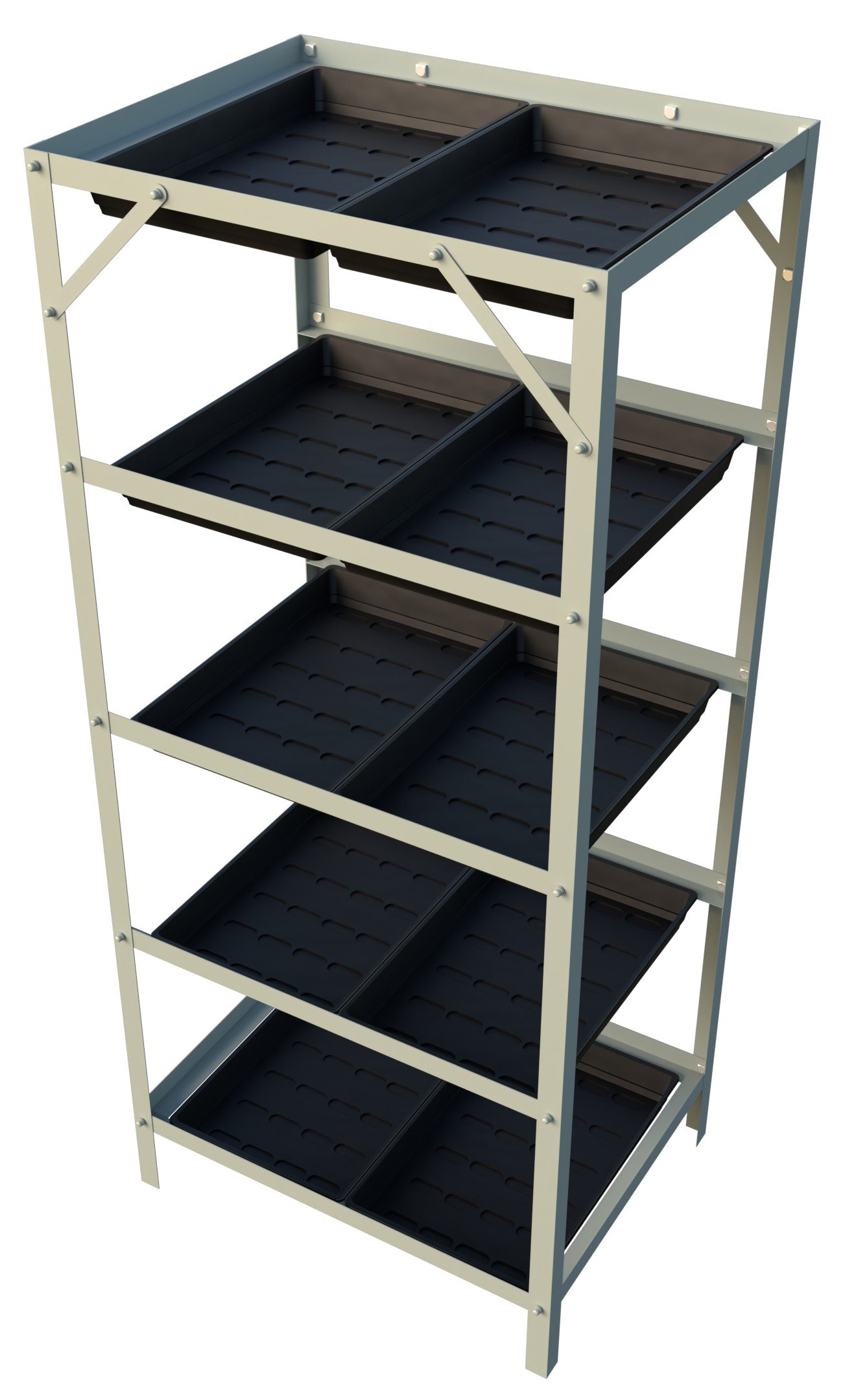 10 Tray Seed Rack Pastel Sage